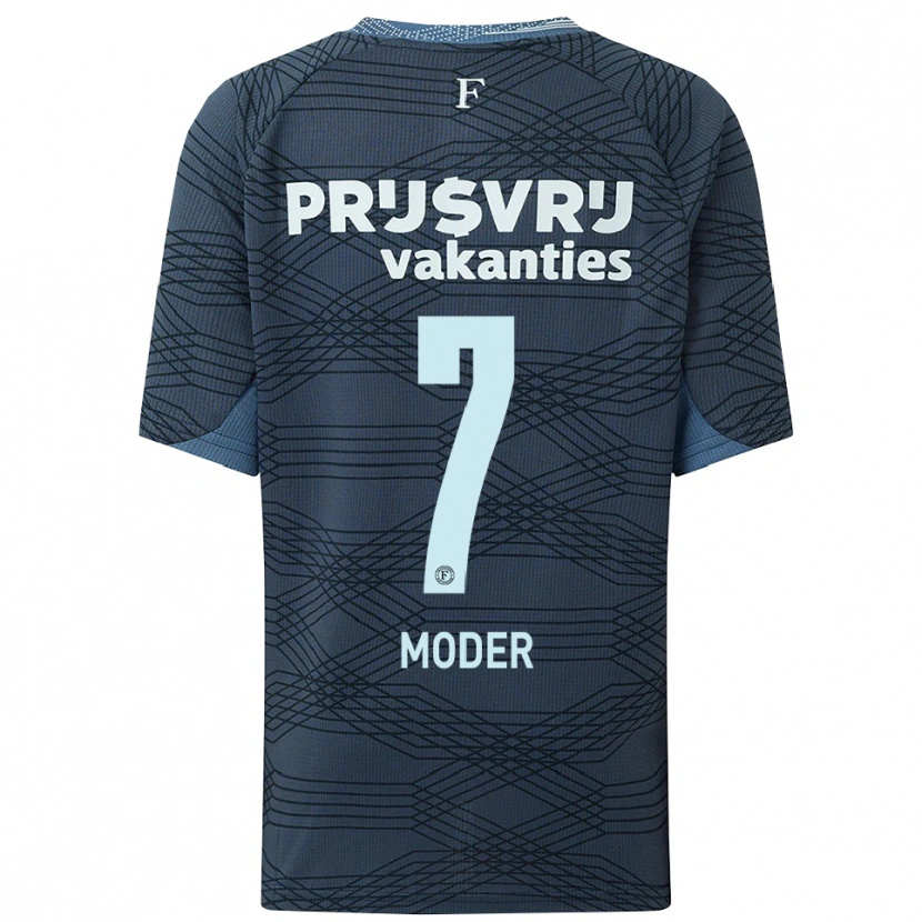 Danxen Dámské Jakub Moder #7 Černá Šedá Daleko Hráčské Dresy 2025/26 Dres