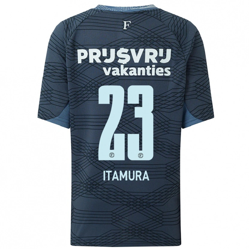 Danxen Dámské Mao Itamura #23 Černá Šedá Daleko Hráčské Dresy 2025/26 Dres
