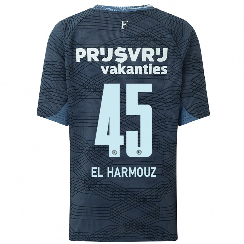 Danxen Dámské Nassim El Harmouz #45 Černá Šedá Daleko Hráčské Dresy 2025/26 Dres