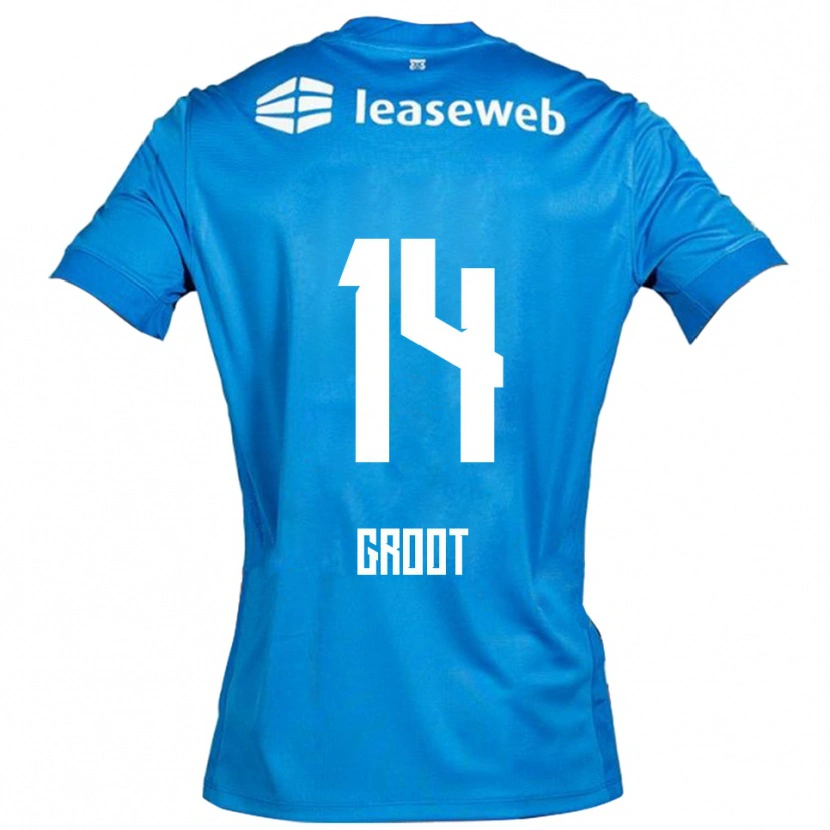 Danxen Dámské Gijs Groot #14 Modrá Bílá Daleko Hráčské Dresy 2025/26 Dres