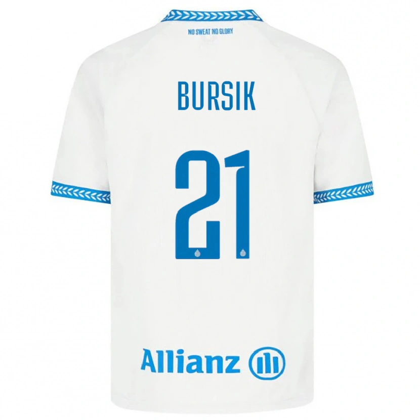 Danxen Dámské Josef Bursik #21 Modrá Bílá Daleko Hráčské Dresy 2025/26 Dres