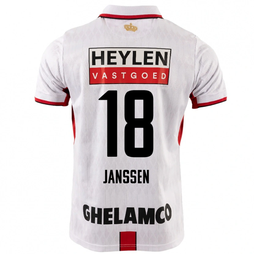 Danxen Dámské Vincent Janssen #18 Bílá Červená Daleko Hráčské Dresy 2025/26 Dres