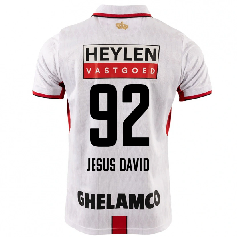 Danxen Dámské Gabriel Jesus David #92 Bílá Červená Daleko Hráčské Dresy 2025/26 Dres