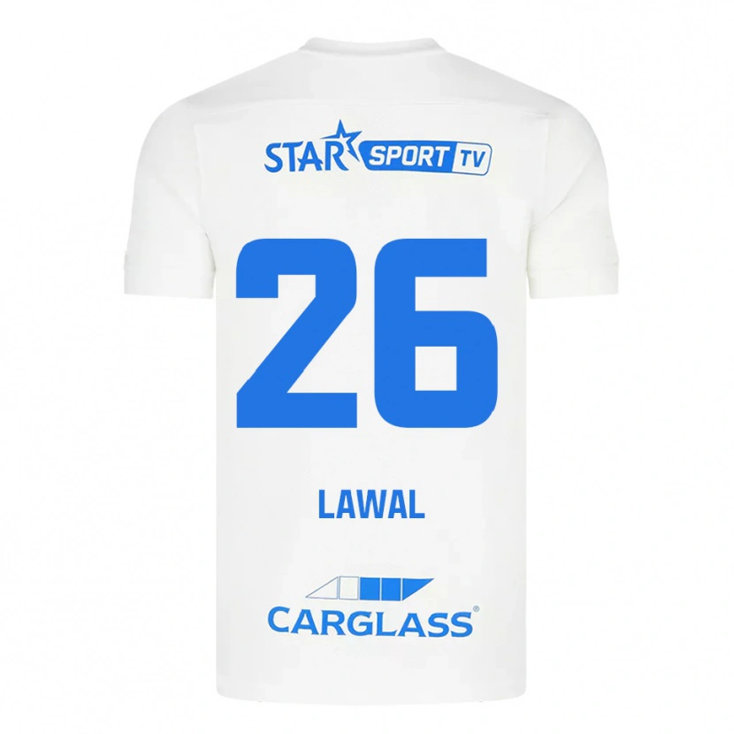 Danxen Dámské Tobias Lawal #26 Bílá Modrá Daleko Hráčské Dresy 2025/26 Dres