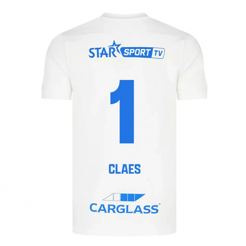 Danxen Dámské Mirthe Claes #1 Bílá Modrá Daleko Hráčské Dresy 2025/26 Dres
