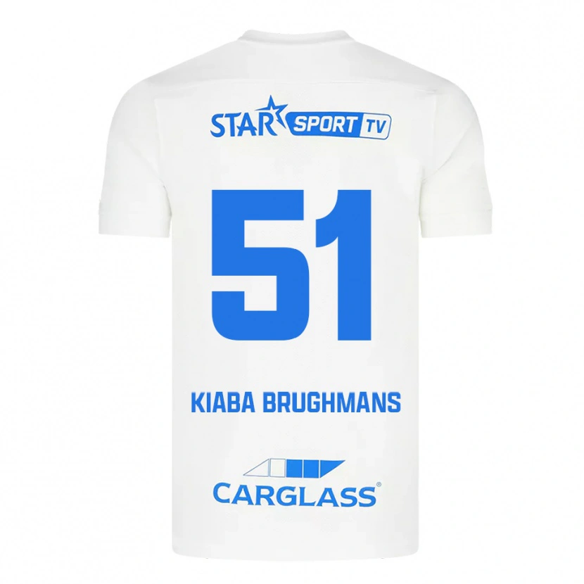 Danxen Dámské Lucca Brughmans #51 Bílá Modrá Daleko Hráčské Dresy 2025/26 Dres