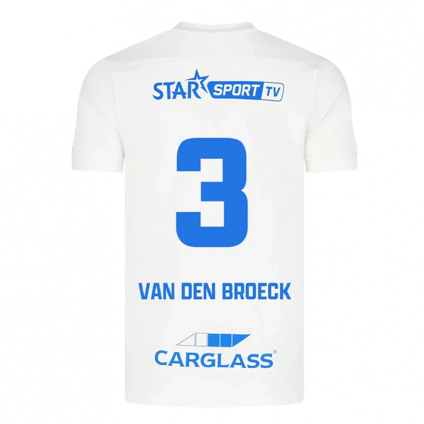 Danxen Dámské Kobe Van Den Broeck #3 Bílá Modrá Daleko Hráčské Dresy 2025/26 Dres