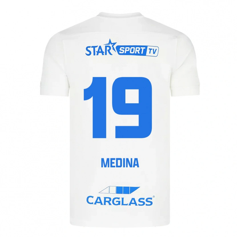 Danxen Dámské Yaimar Medina #19 Bílá Modrá Daleko Hráčské Dresy 2025/26 Dres
