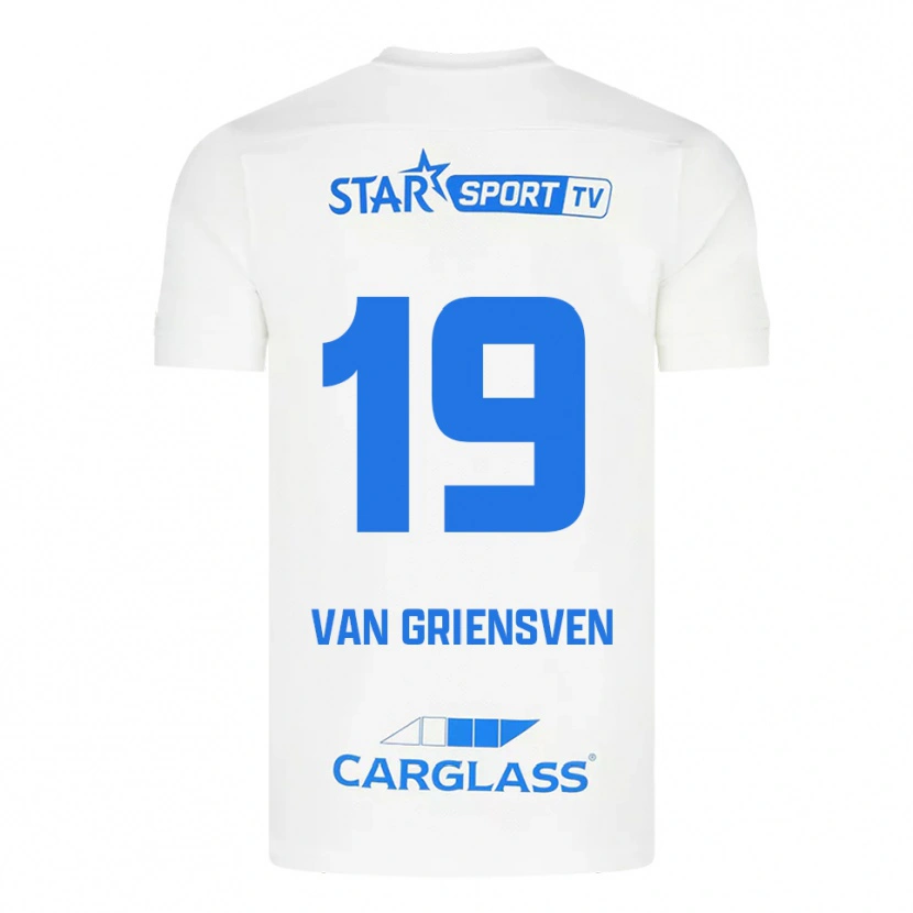 Danxen Dámské Evy Van Griensven #19 Bílá Modrá Daleko Hráčské Dresy 2025/26 Dres