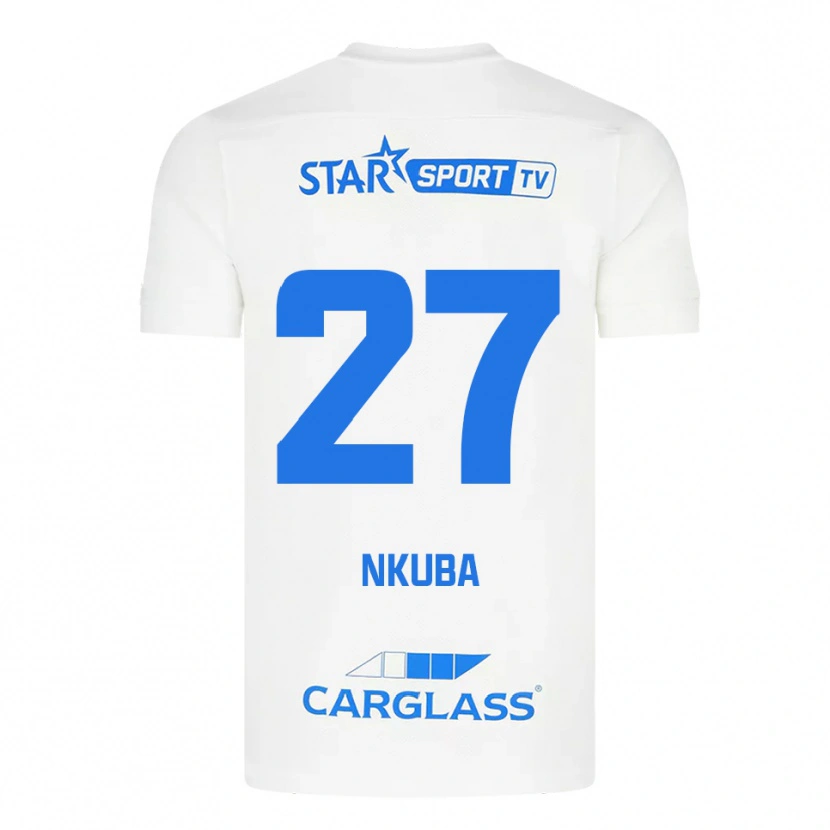 Danxen Dámské Ken Nkuba #27 Bílá Modrá Daleko Hráčské Dresy 2025/26 Dres