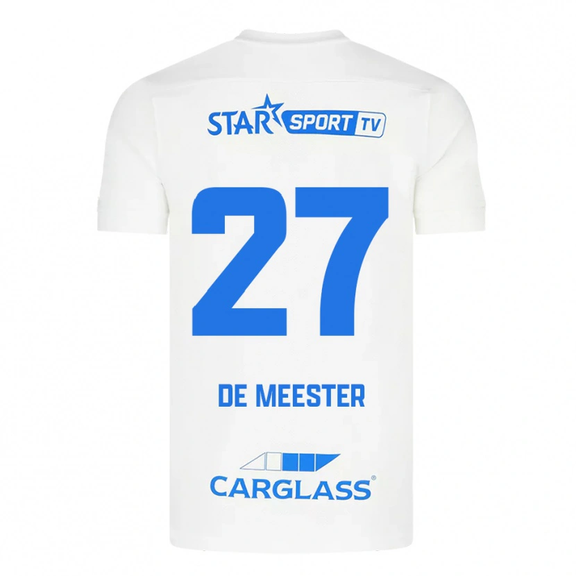 Danxen Dámské Joyce De Meester #27 Bílá Modrá Daleko Hráčské Dresy 2025/26 Dres