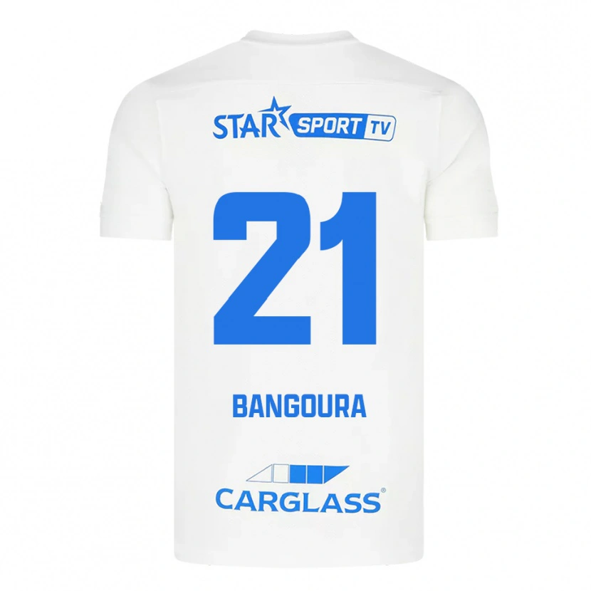 Danxen Dámské Ibrahima Sory Bangoura #21 Bílá Modrá Daleko Hráčské Dresy 2025/26 Dres