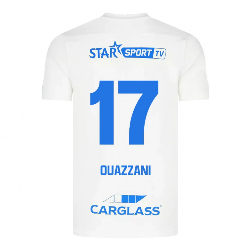 Danxen Dámské Fady Ouazzani #17 Bílá Modrá Daleko Hráčské Dresy 2025/26 Dres