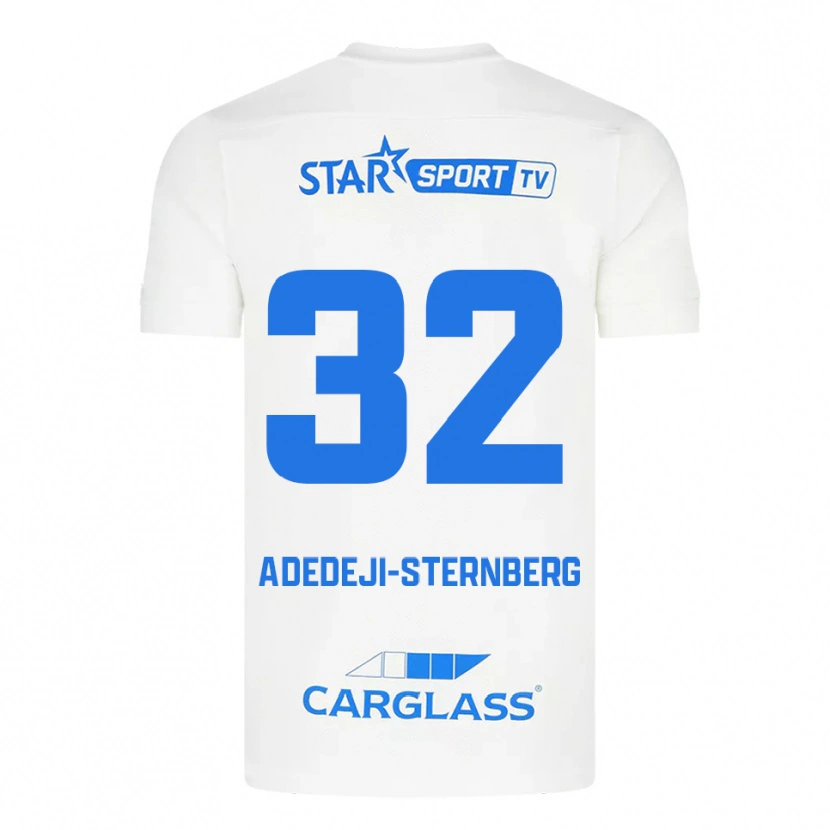 Danxen Dámské Noah Adedeji-Sternberg #32 Bílá Modrá Daleko Hráčské Dresy 2025/26 Dres