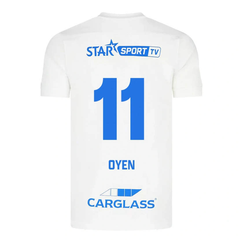 Danxen Dámské Luca Oyen #11 Bílá Modrá Daleko Hráčské Dresy 2025/26 Dres