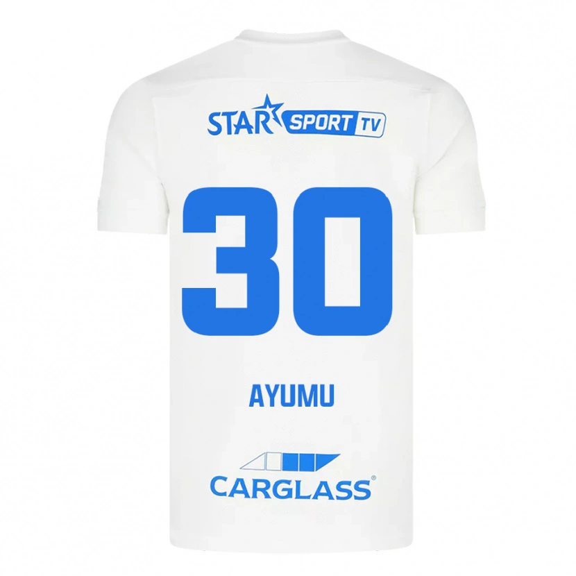Danxen Dámské Ayumu Yokoyama #30 Bílá Modrá Daleko Hráčské Dresy 2025/26 Dres