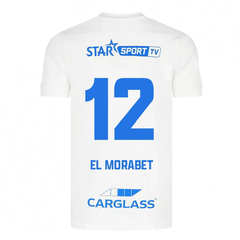 Danxen Dámské Sami El Morabet #12 Bílá Modrá Daleko Hráčské Dresy 2025/26 Dres