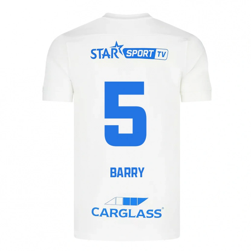 Danxen Dámské Alpha Barry #5 Bílá Modrá Daleko Hráčské Dresy 2025/26 Dres