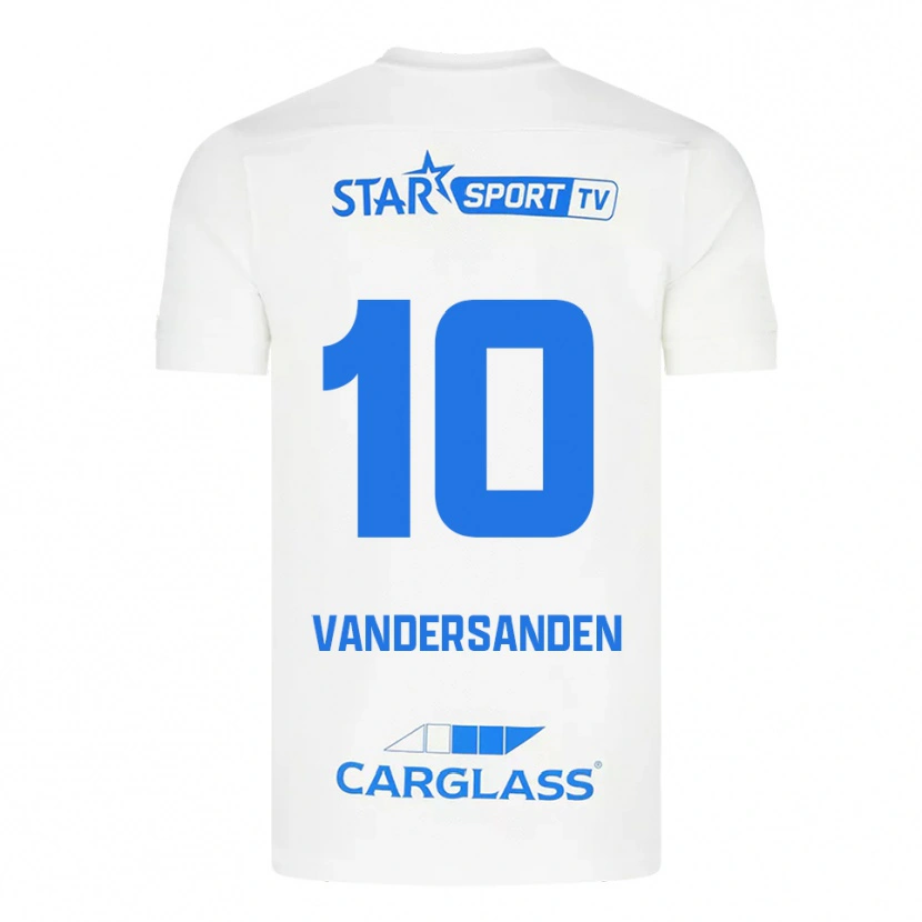 Danxen Dámské Sien Vandersanden #10 Bílá Modrá Daleko Hráčské Dresy 2025/26 Dres