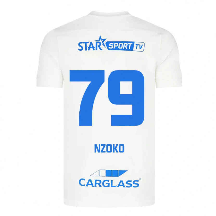Danxen Dámské Djoully Nzoko #79 Bílá Modrá Daleko Hráčské Dresy 2025/26 Dres