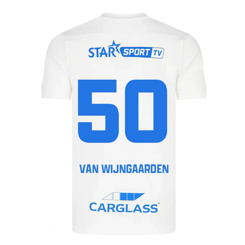 Danxen Dámské Maren Van Wijngaarden #50 Bílá Modrá Daleko Hráčské Dresy 2025/26 Dres