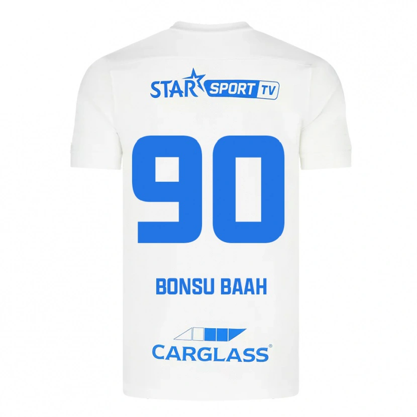Danxen Dámské Christopher Bonsu Baah #90 Bílá Modrá Daleko Hráčské Dresy 2025/26 Dres