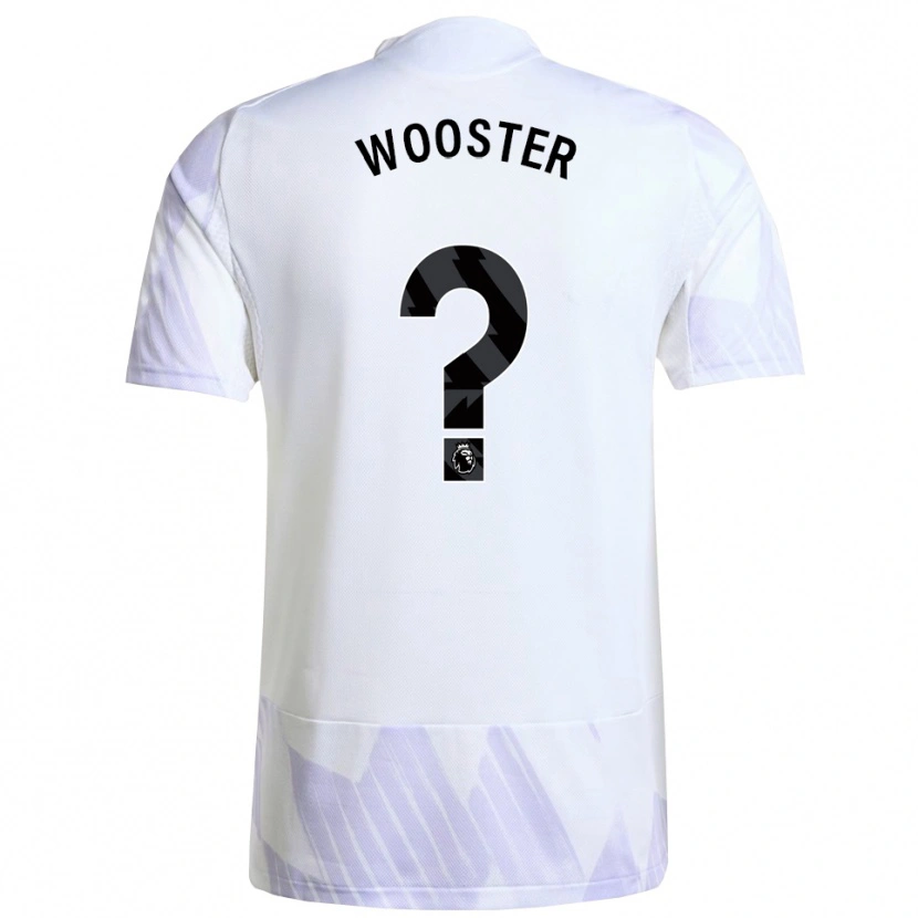 Danxen Dámské Tom Wooster #0 Bílá Fialová Fialová Daleko Hráčské Dresy 2025/26 Dres