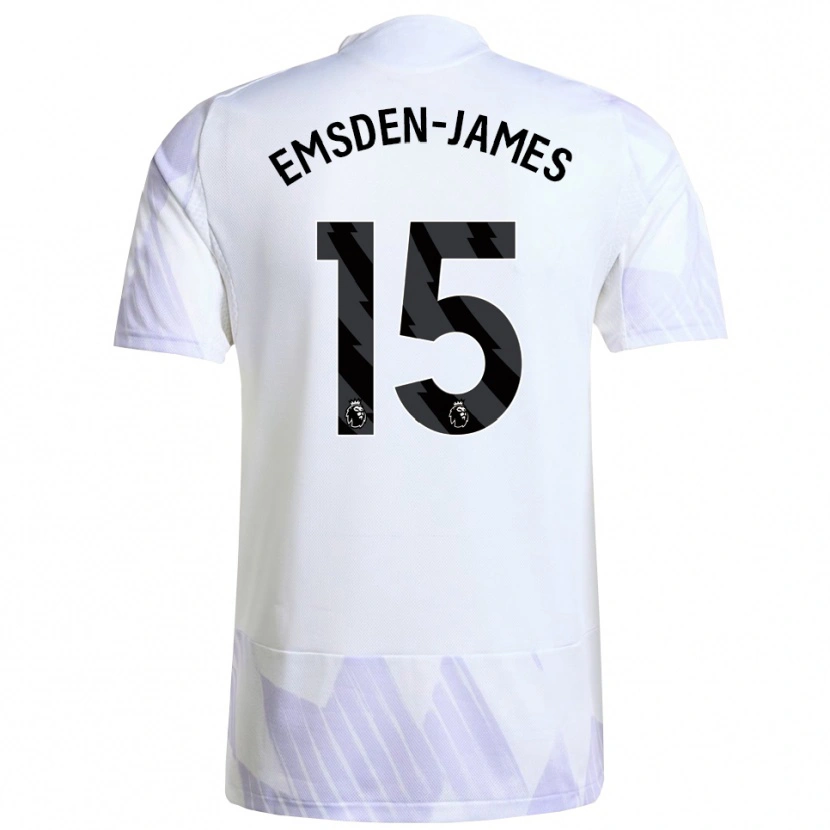 Danxen Dámské Harley Emsden-James #15 Bílá Fialová Fialová Daleko Hráčské Dresy 2025/26 Dres