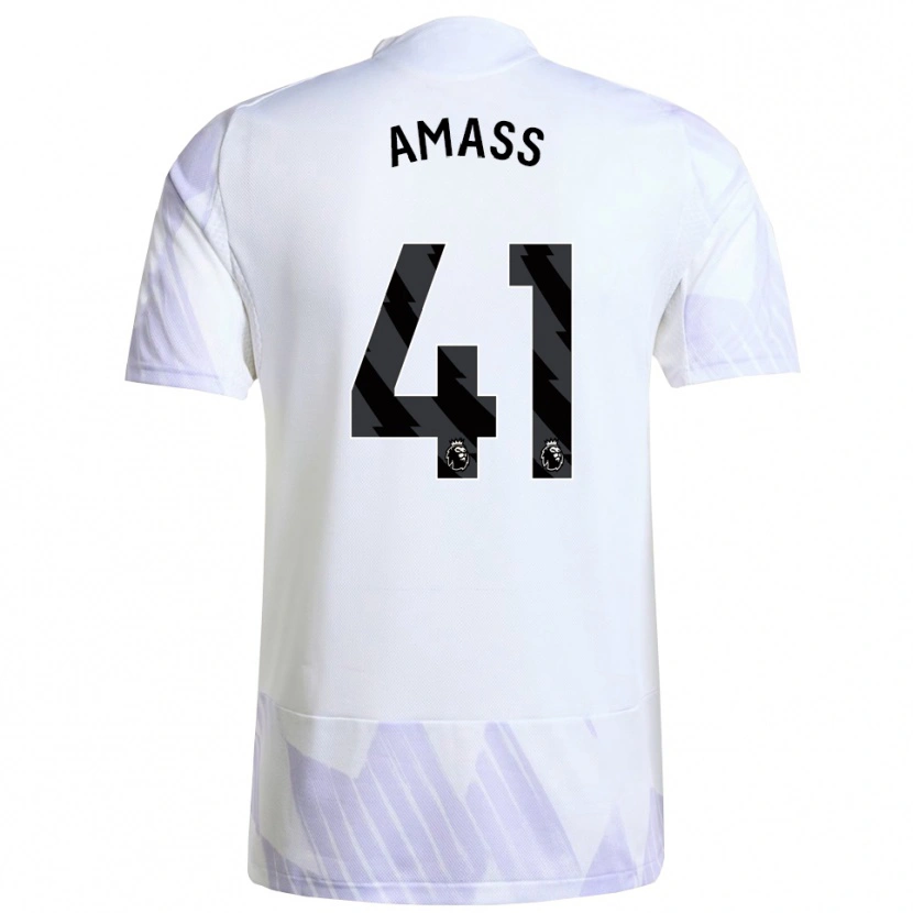 Danxen Dámské Harry Amass #41 Bílá Fialová Fialová Daleko Hráčské Dresy 2025/26 Dres