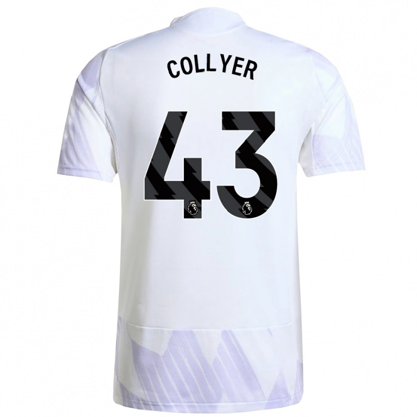 Danxen Dámské Toby Collyer #43 Bílá Fialová Fialová Daleko Hráčské Dresy 2025/26 Dres