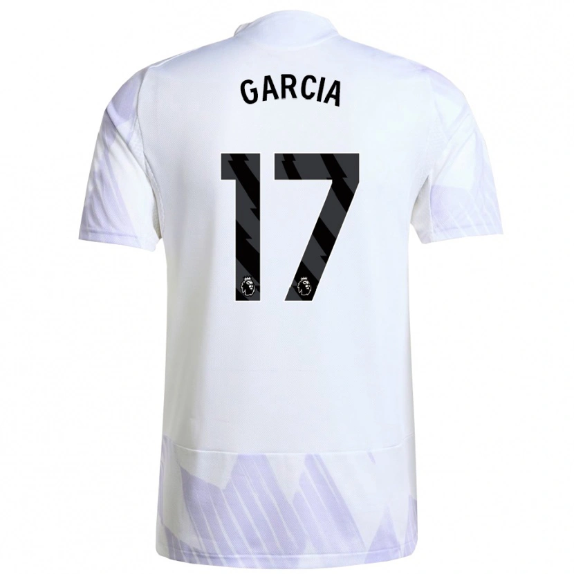 Danxen Dámské Lucia Garcia #17 Bílá Fialová Fialová Daleko Hráčské Dresy 2025/26 Dres