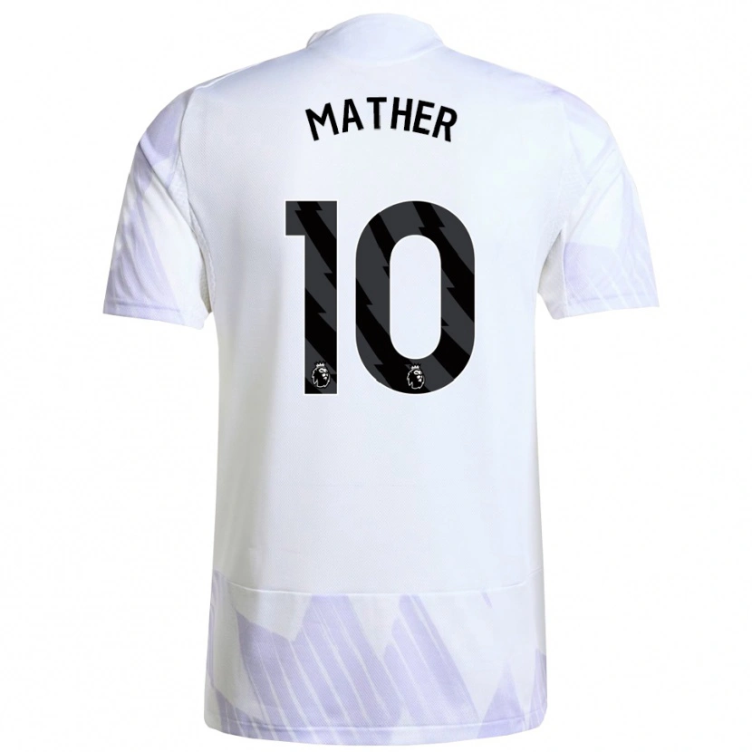 Danxen Dámské Sam Mather #10 Bílá Fialová Fialová Daleko Hráčské Dresy 2025/26 Dres