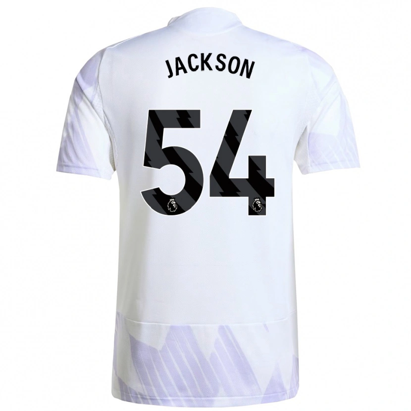 Danxen Dámské Louis Jackson #54 Bílá Fialová Fialová Daleko Hráčské Dresy 2025/26 Dres