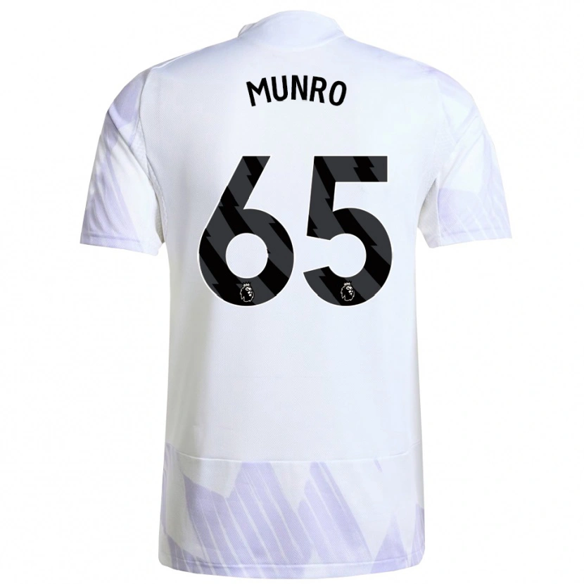 Danxen Dámské Reece Munro #65 Bílá Fialová Fialová Daleko Hráčské Dresy 2025/26 Dres