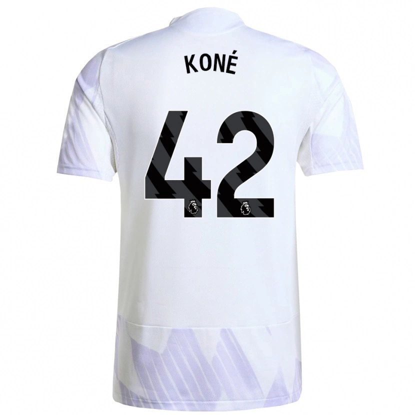 Danxen Dámské Sékou Koné #42 Bílá Fialová Fialová Daleko Hráčské Dresy 2025/26 Dres