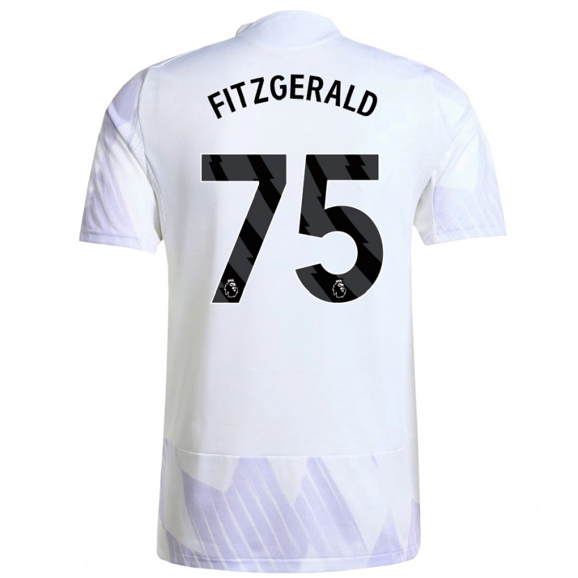 Danxen Dámské Jayce Fitzgerald #75 Bílá Fialová Fialová Daleko Hráčské Dresy 2025/26 Dres