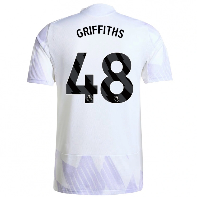 Danxen Dámské Mared Griffiths #48 Bílá Fialová Fialová Daleko Hráčské Dresy 2025/26 Dres