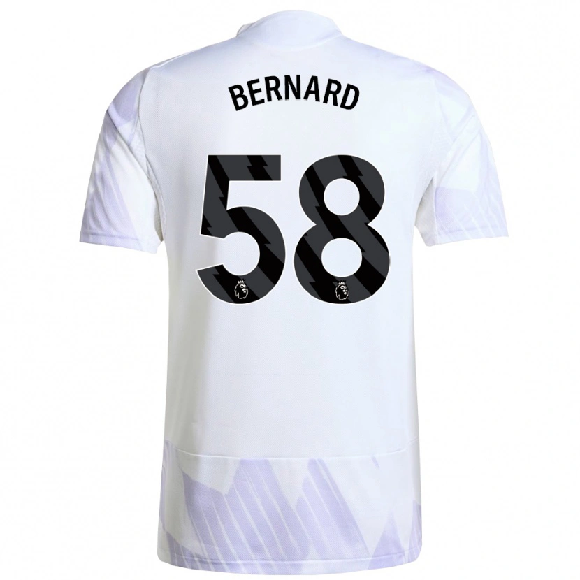 Danxen Dámské Bernard #58 Bílá Fialová Fialová Daleko Hráčské Dresy 2025/26 Dres