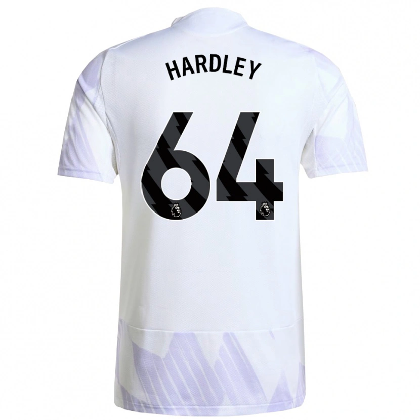 Danxen Dámské Bjorn Hardley #64 Bílá Fialová Fialová Daleko Hráčské Dresy 2025/26 Dres