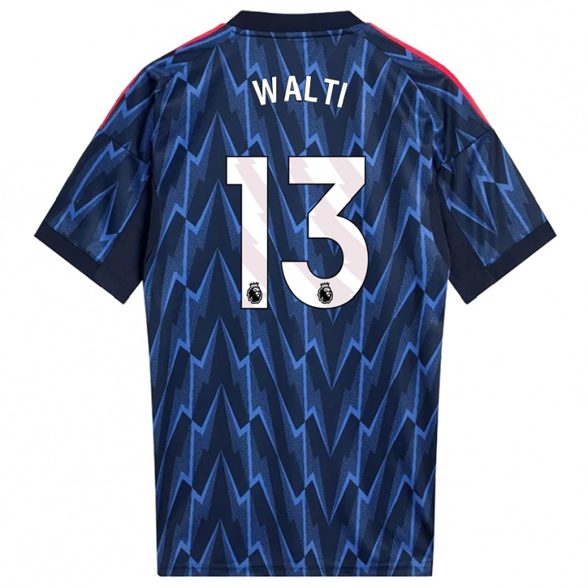 Danxen Dámské Lia Walti #13 Tmavě Modrá Červená Daleko Hráčské Dresy 2025/26 Dres