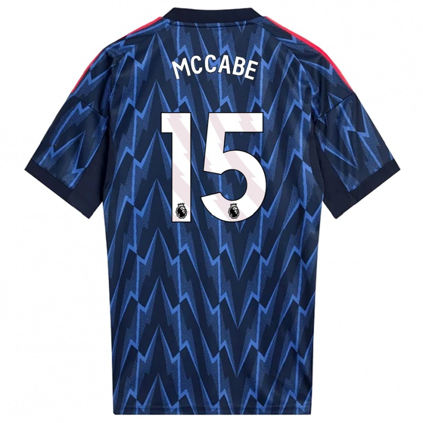 Danxen Dámské Katie Mccabe #15 Tmavě Modrá Červená Daleko Hráčské Dresy 2025/26 Dres