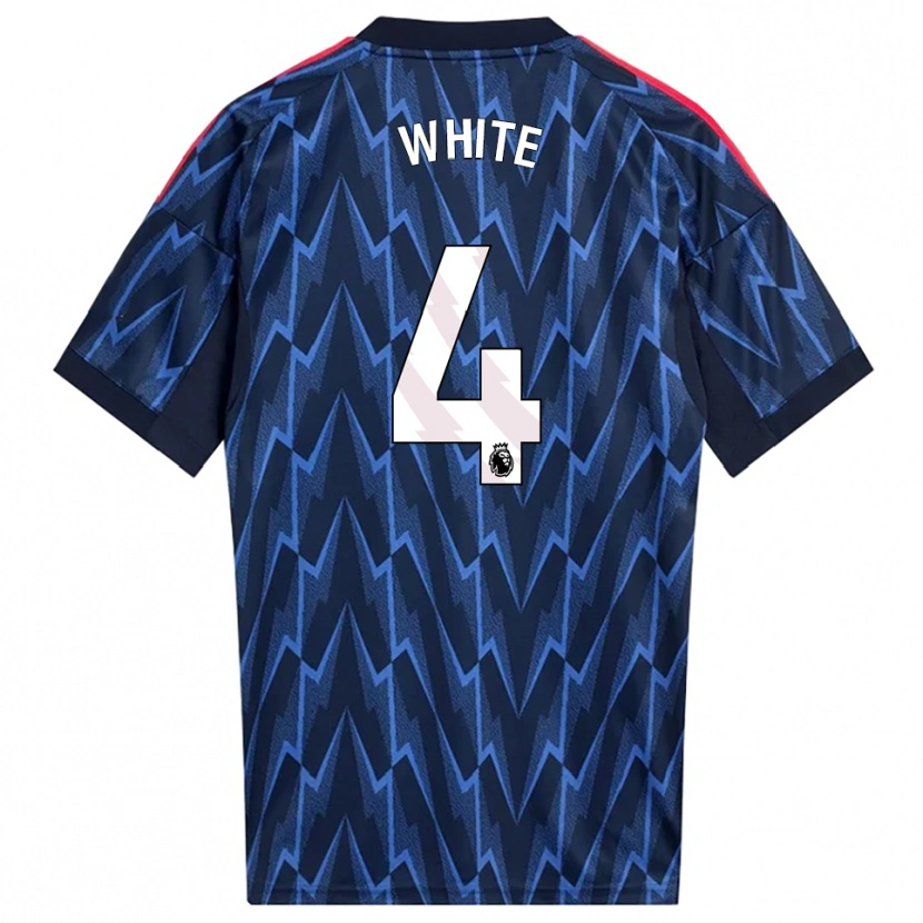 Danxen Dámské Ben White #4 Tmavě Modrá Červená Daleko Hráčské Dresy 2025/26 Dres