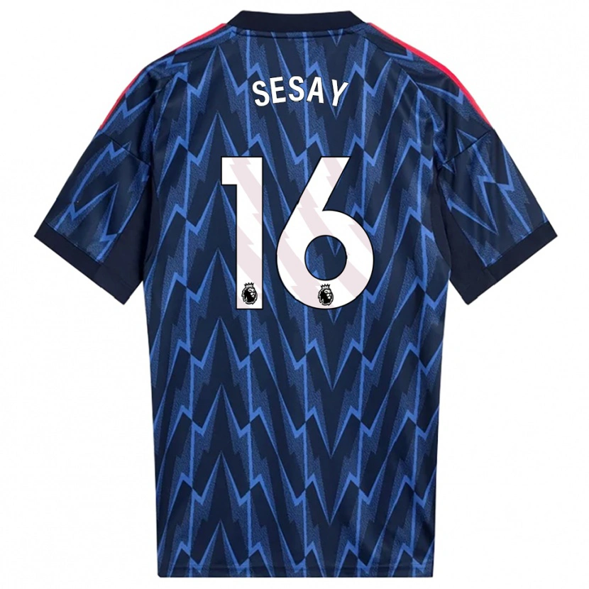 Danxen Dámské Joshua Sesay #16 Tmavě Modrá Červená Daleko Hráčské Dresy 2025/26 Dres