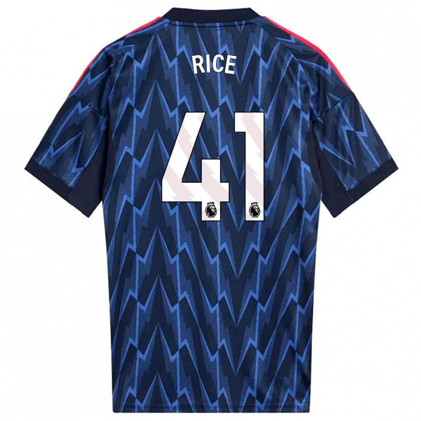 Danxen Dámské Declan Rice #41 Tmavě Modrá Červená Daleko Hráčské Dresy 2025/26 Dres
