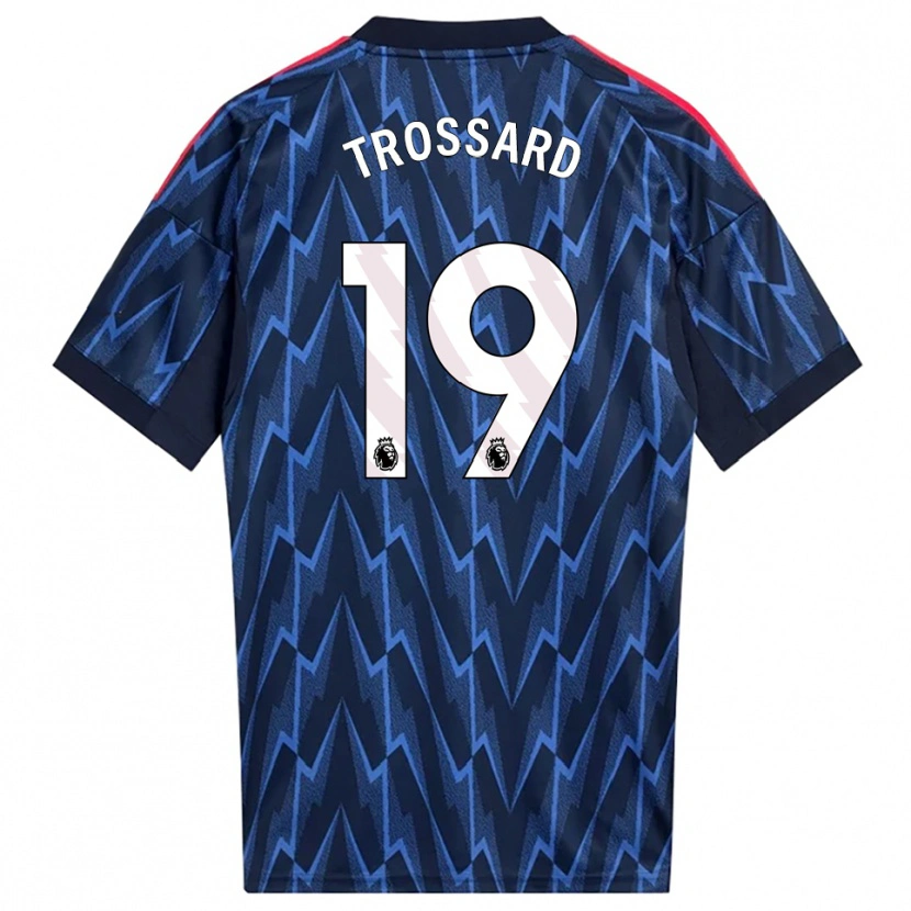 Danxen Dámské Leandro Trossard #19 Tmavě Modrá Červená Daleko Hráčské Dresy 2025/26 Dres