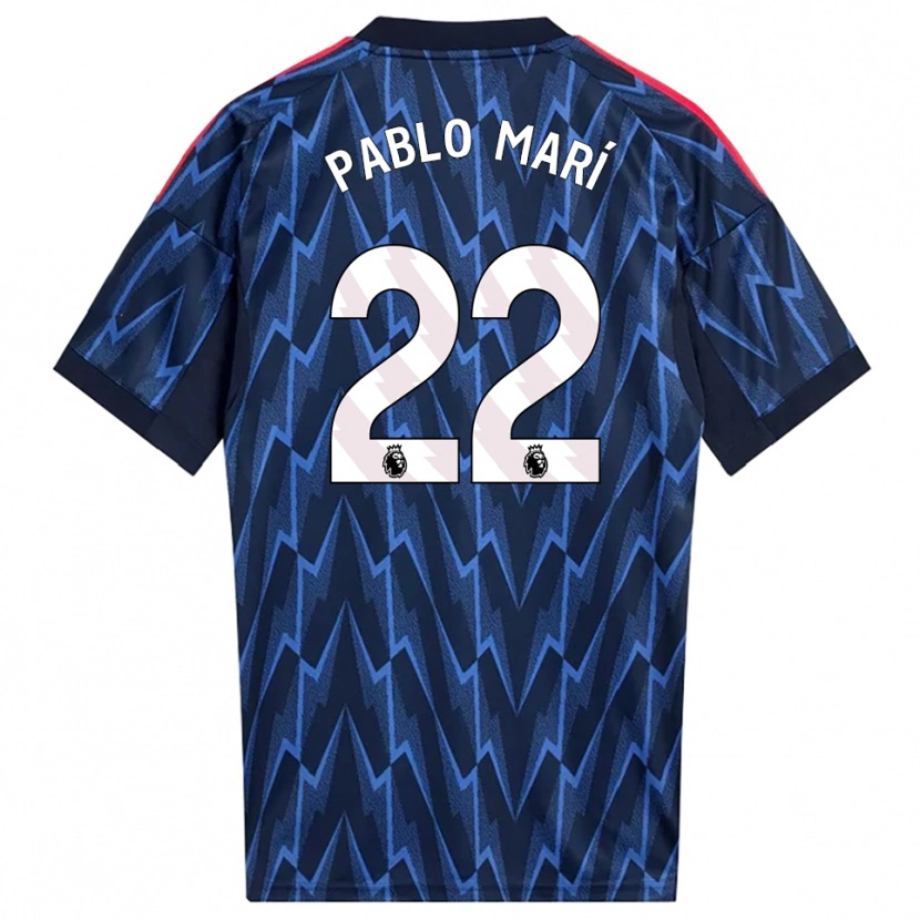 Danxen Dámské Pablo Mari #22 Tmavě Modrá Červená Daleko Hráčské Dresy 2025/26 Dres
