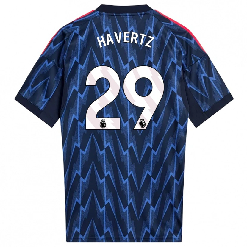 Danxen Dámské Kai Havertz #29 Tmavě Modrá Červená Daleko Hráčské Dresy 2025/26 Dres