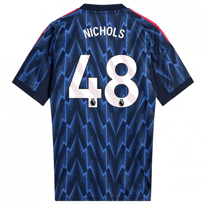 Danxen Dámské Josh Nichols #48 Tmavě Modrá Červená Daleko Hráčské Dresy 2025/26 Dres