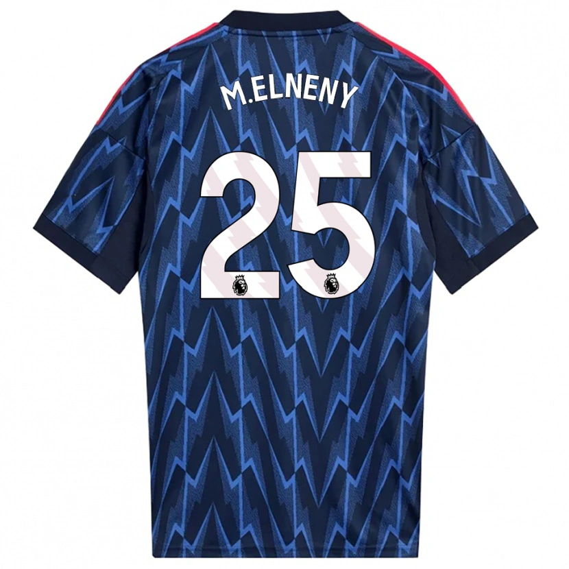 Danxen Dámské Mohamed Elneny #25 Tmavě Modrá Červená Daleko Hráčské Dresy 2025/26 Dres