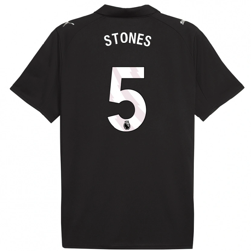 Danxen Dámské John Stones #5 Černá Bílá Daleko Hráčské Dresy 2025/26 Dres